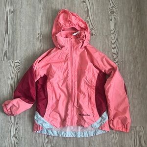 Columbia Girls 7/8 Pink/Red Lightweight Jacket